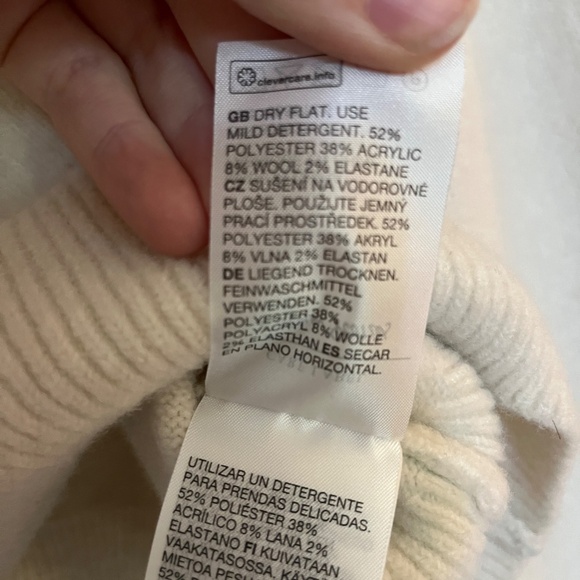 & OTHER STORIES Cream Mock Neck Sweater Size XS - Picture 7 of 9